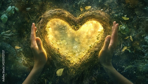 Heart of the Forest: A Glowing Embrace of Nature