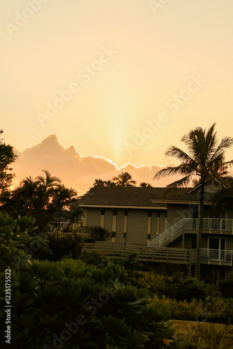 Sunset in Kauai, Hawaii