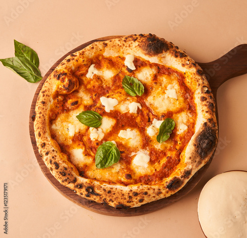 fresh buffalo mozzarella naples pizza for restaurant menu