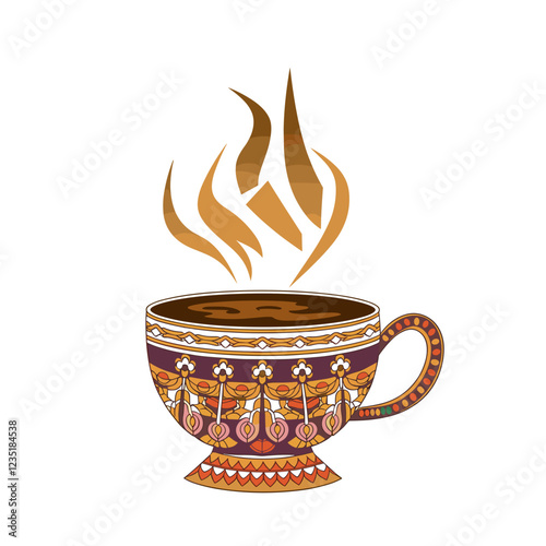 Traditional Indian Tea Cup with Masala Chai