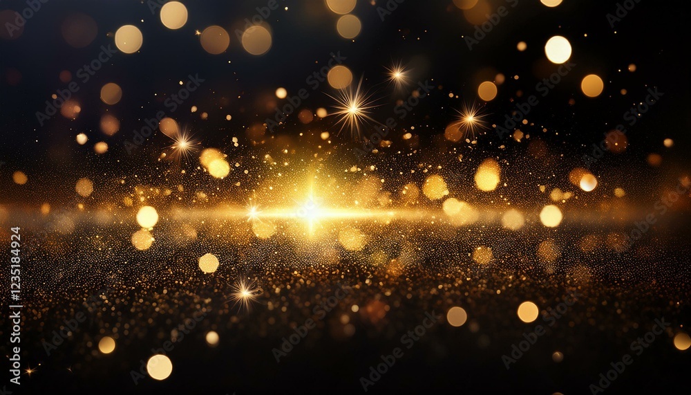 Naklejka premium particle and sparkle light with background