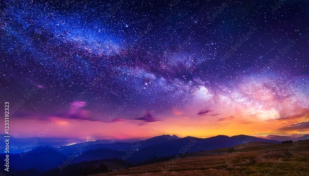 Fototapeta premium colorful night sky