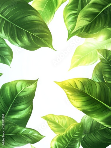 Leafy Tropical Plant Background