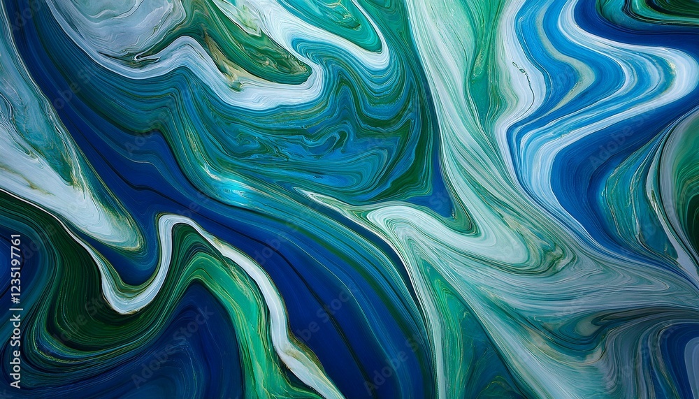 summary blue and inexperienced marble texture history