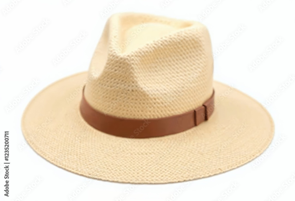 Straw hat isolated on white background Straw hat isolated on white background
