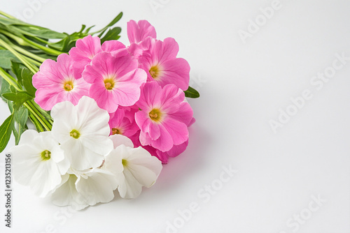 Close-up Shot of Fresh Wildflowers in Shades of Pink - Ideal for Botanical Illustration and Nature-themed Websites