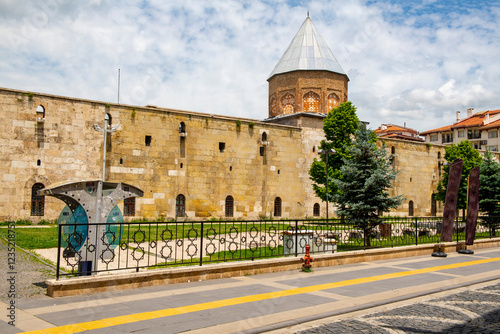 Cifte Minareli Medrese (Double Minaret Thelogical Schools). The structure is located at the city center. The structure has the biggest portal among the other theological schools in Anatolia. Sivas . photo