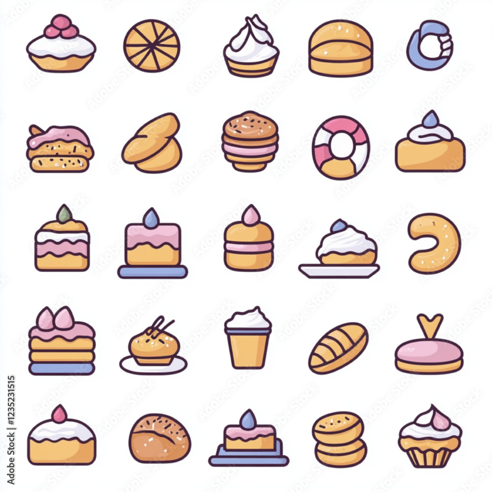 set of cakes set of cakes