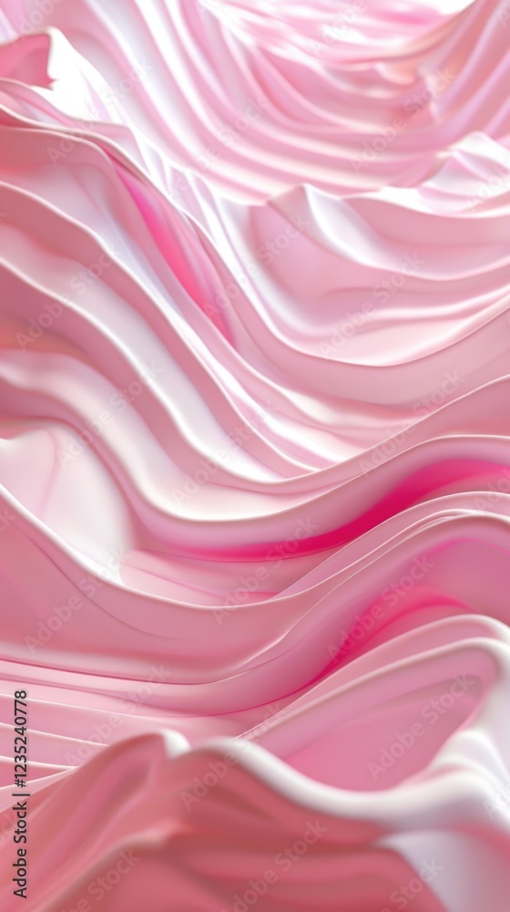 Obraz premium abstract waveform texture silk in soft pink background