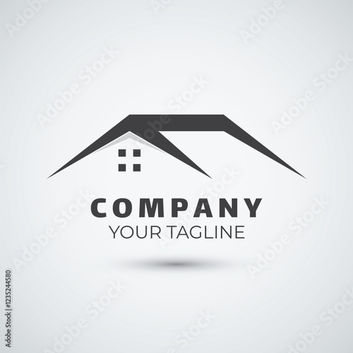 House and building logo design template