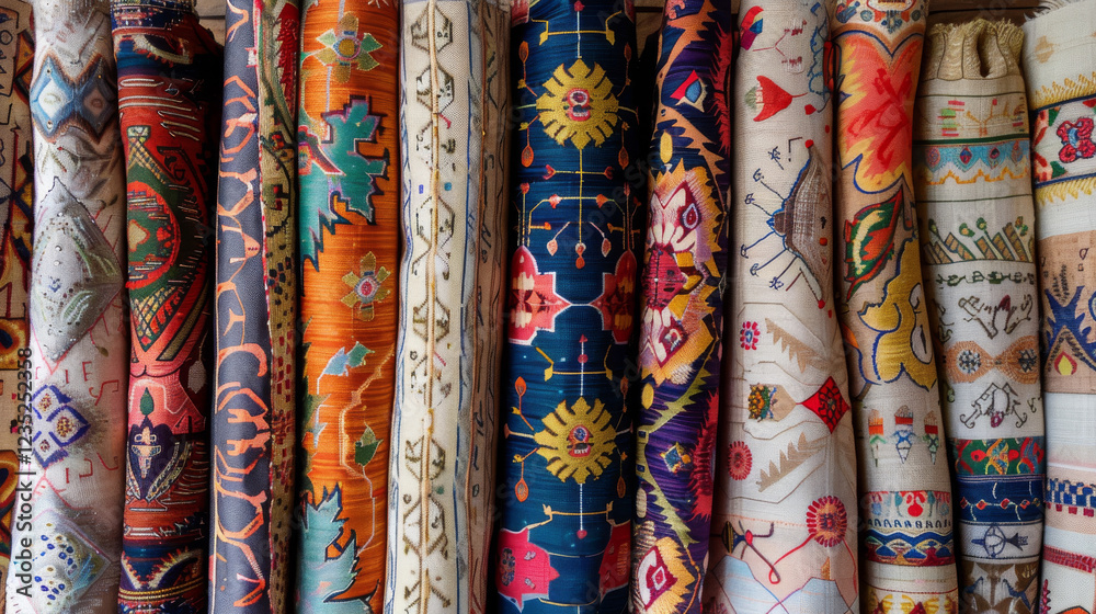 *Textiles** - Traditional patterns and fabrics. *Textiles** - Traditional patterns and fabrics.