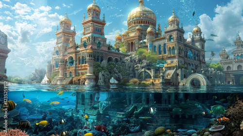 Underwater Palac- Enchanted palaces beneath the sea. 