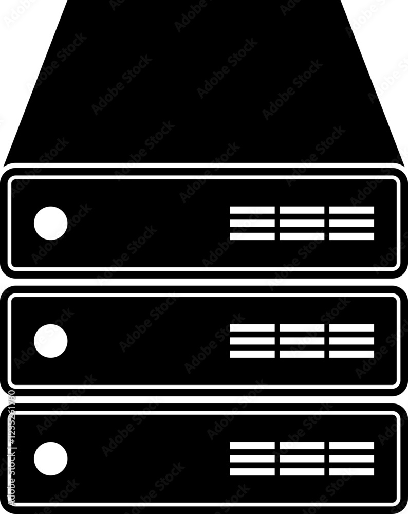Servers Technology and IT Icon Servers Technology and IT Icon