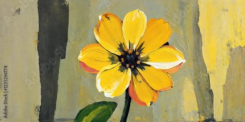 yellow tulips on wooden background