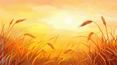 Celebrate Baisakhi with stunning wallpapers showcasing golden wheat fields and the beauty of a sunrise. Perfect for your screen