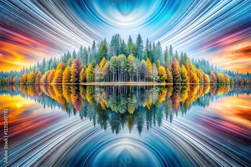 Double Exposure Gray Line Pattern Abstract Background