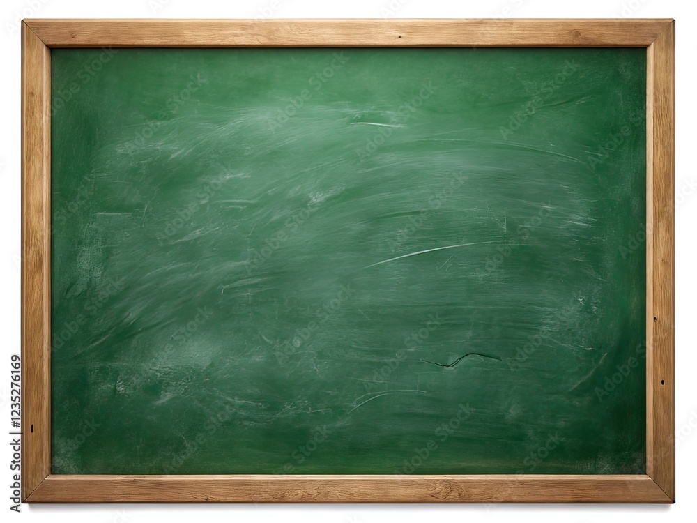 Empty Green Chalkboard - Rule of Thirds Composition Empty Green Chalkboard - Rule of Thirds Composition