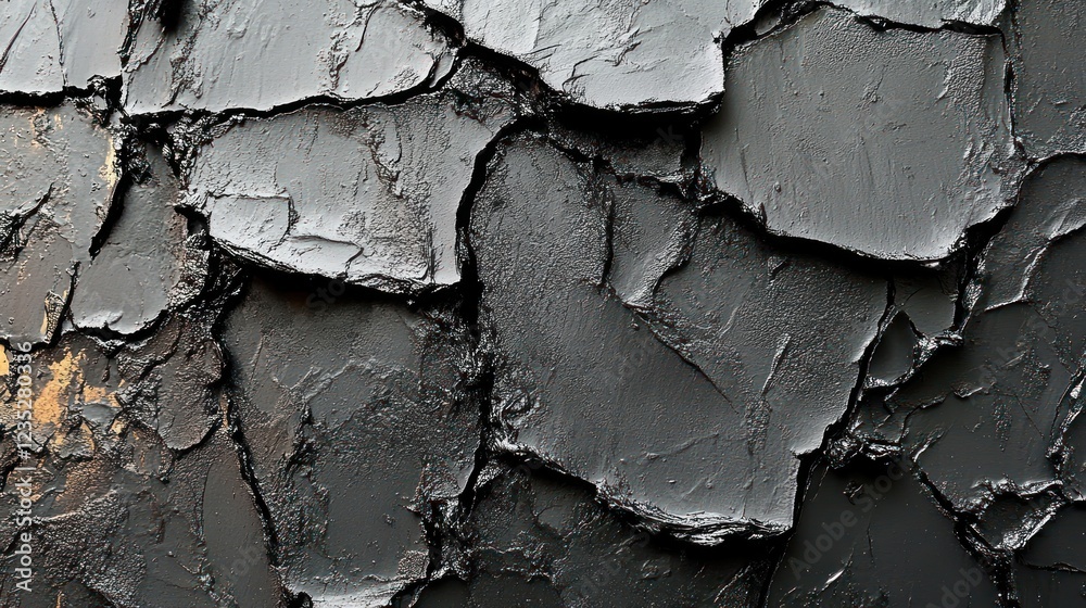 Obraz premium Dark Gray Paint Texture, Close-up, Studio, Abstract Background, Design