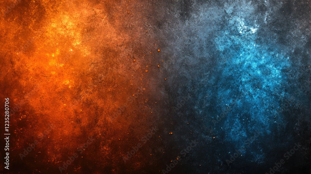 Abstract Blue and Orange Grunge Texture Background Abstract Blue and Orange Grunge Texture Background