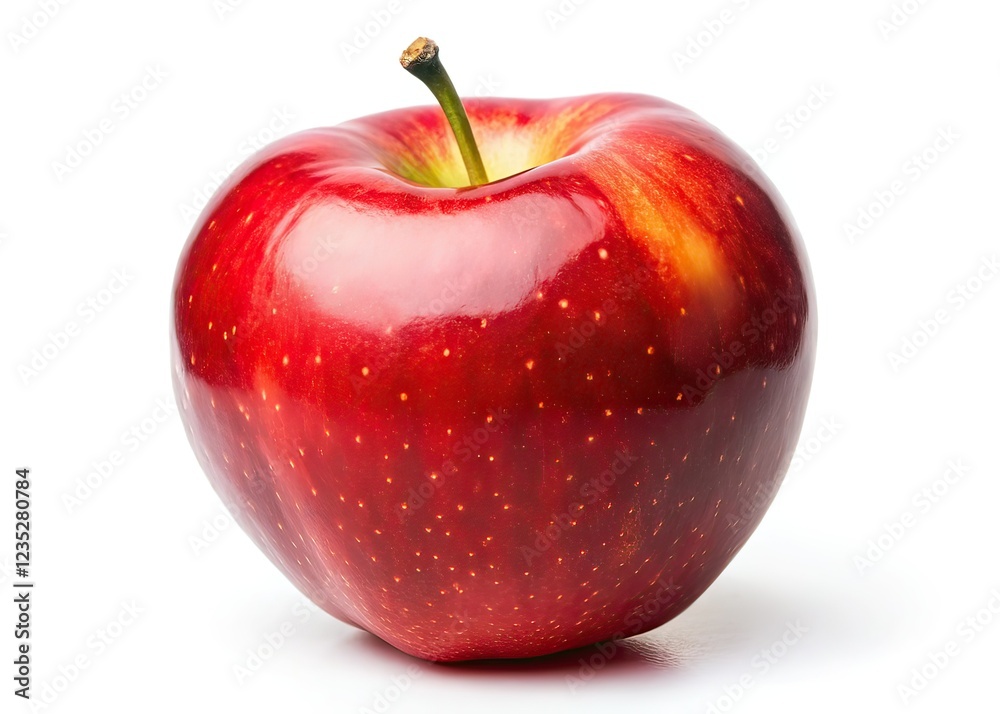 Fresh Red Apple Half Isolated on White - Candid Photography AI Art Fresh Red Apple Half Isolated on White - Candid Photography AI Art