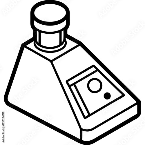 Colorimeter Laboratory Research Vector | Clipart, Line Art & Cartoon Illustration, High-quality colorimeter laboratory research vector, clipart & line art for digital download.