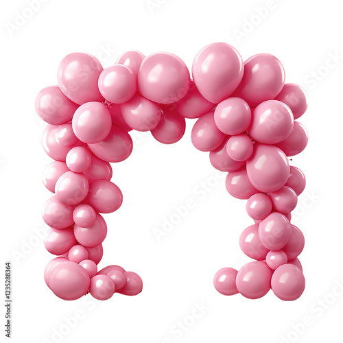 Pink Balloon Arch, Party Decoration, Festive, Celebration, Event, Birthday