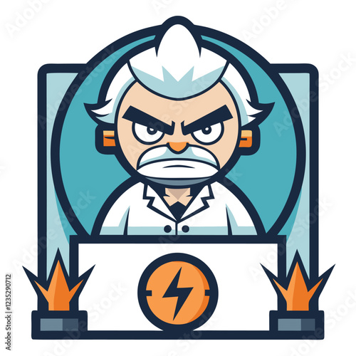 Conductivity Meter Laboratory Research Vector | Clipart, Line Art & Cartoon Illustration, Conductivity meter lab research vector—clipart, cartoon, and line art for digital use on white background.