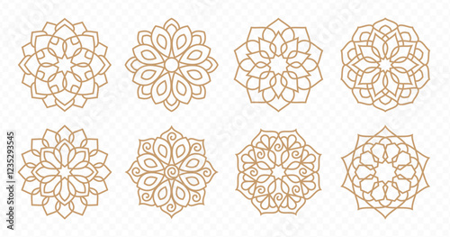 Islamic luxury Circle Mandala Pattern