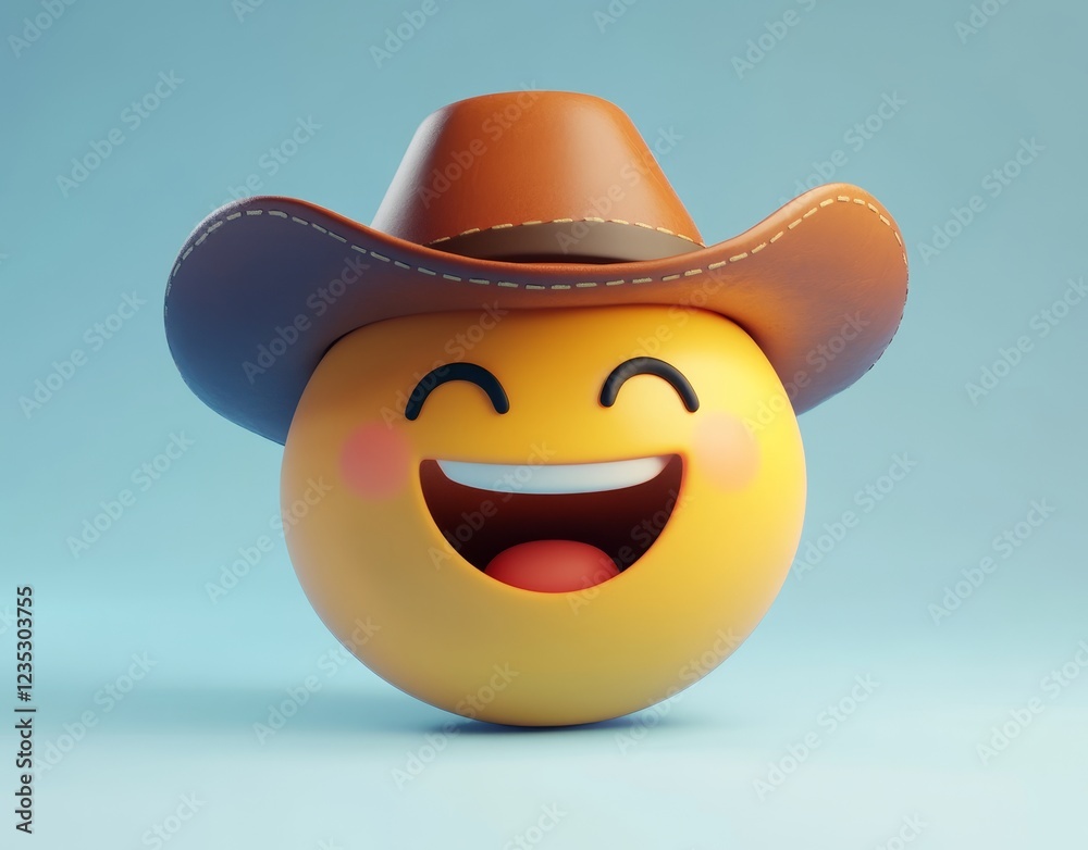 A jovial, grinning animated poop figure, dressed up in a cowboy hat, resembling a fun toy accessory. This scene exudes happiness and amusement. A jovial, grinning animated poop figure, dressed up in a cowboy hat, resembling a fun toy accessory. This scene exudes happiness and amusement.