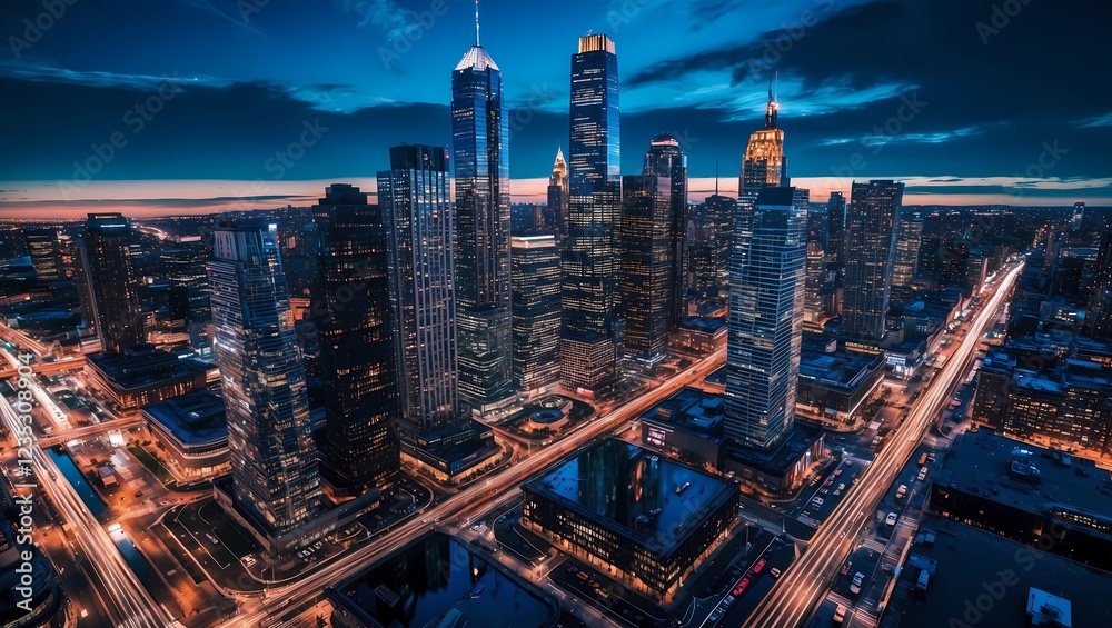 Fototapeta premium 4k city background wallpaper