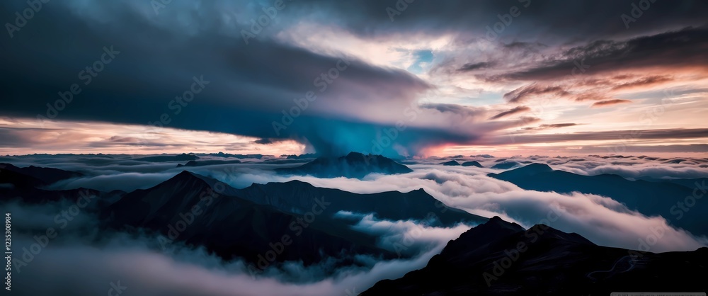 Fototapeta premium 4k mountain view background wallpaper