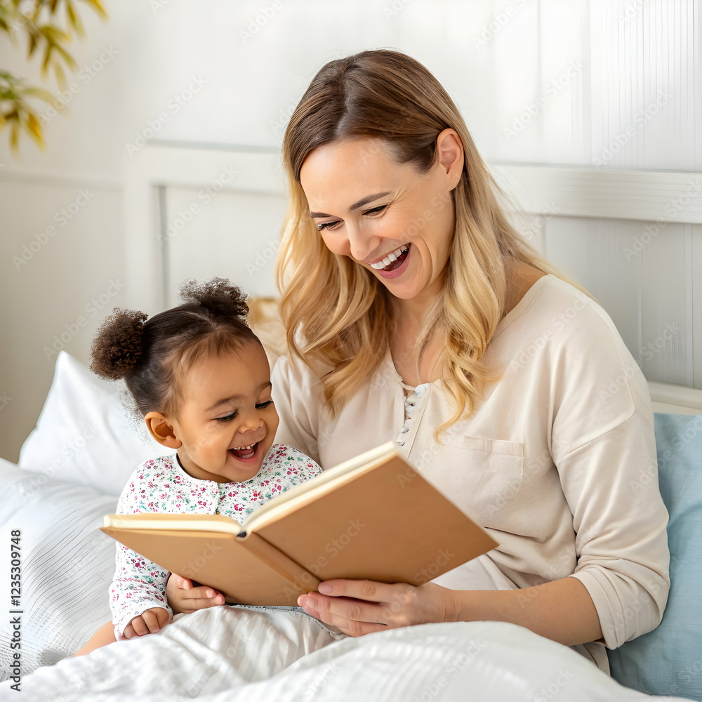 mother and child reading a book together mother and child reading a book together