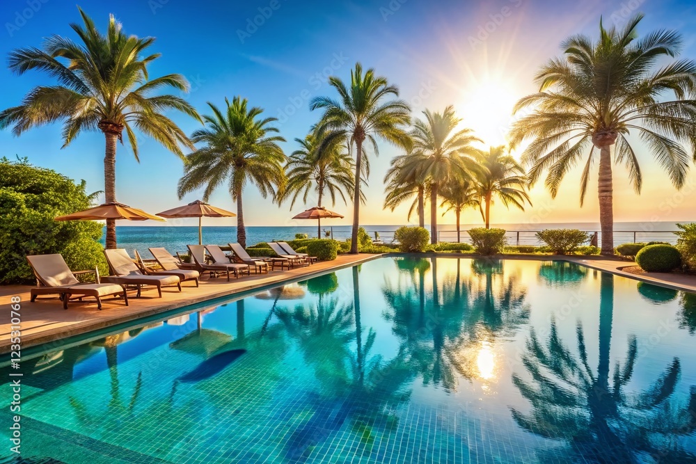 Luxury Hotel Swimming Pool Resort: Relaxing Vacation Getaway Luxury Hotel Swimming Pool Resort: Relaxing Vacation Getaway