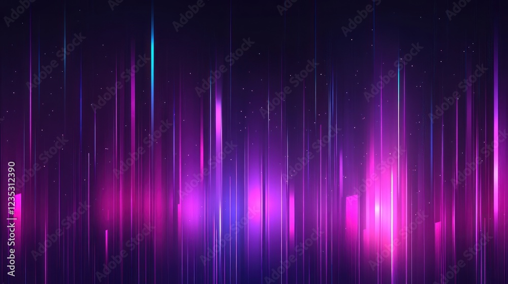 Abstract Purple Neon Light Vertical Lines Background Abstract Purple Neon Light Vertical Lines Background