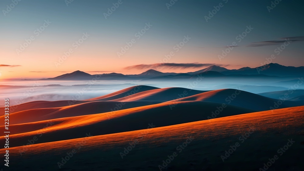 Fototapeta premium sunset in the mountains
