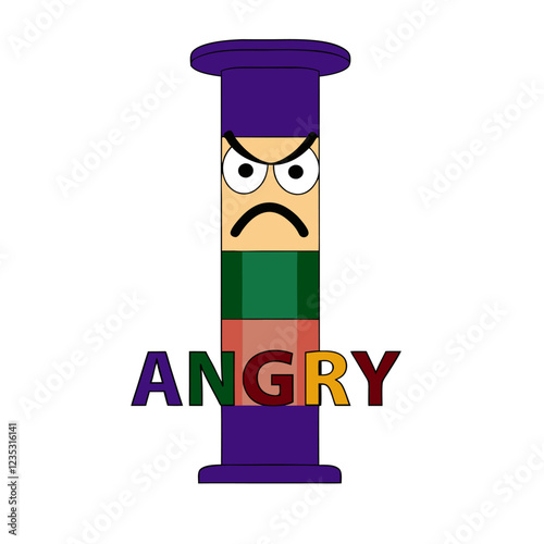 Graduated Cylinder Laboratory Research Vector | Clipart, Line Art & Cartoon Illustration, Graduated cylinder laboratory research vector illustration in clipart, line art, and cartoon styles.