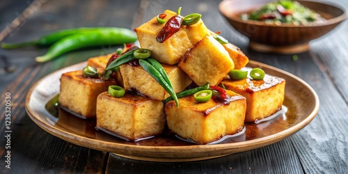 Minimalist Cirebon Tahu Gejrot: Fried Tofu in Sweet Soy Sauce photo