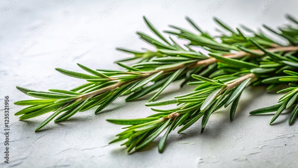 Minimalist Rosemary Sprigs, Fresh Herbs, Culinary Photography Minimalist Rosemary Sprigs, Fresh Herbs, Culinary Photography