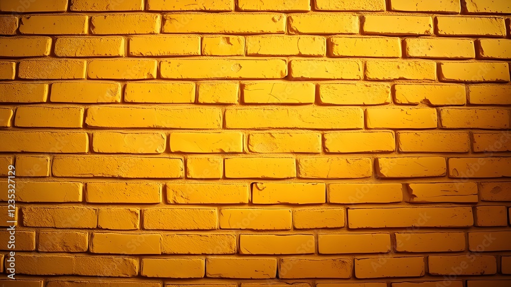 Obraz premium yellow brick wall texture pattern background