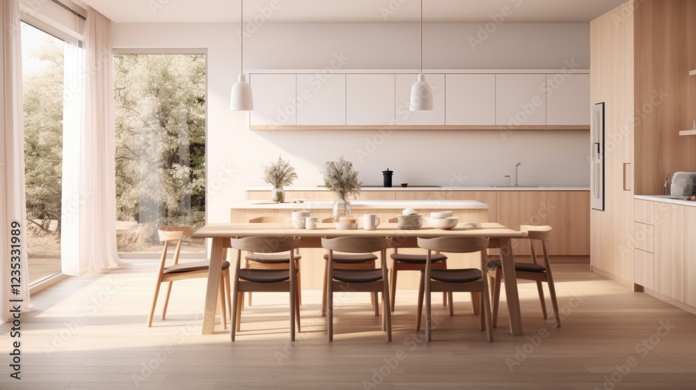 modern minimalist kitchen and dining room interior design modern minimalist kitchen and dining room interior design