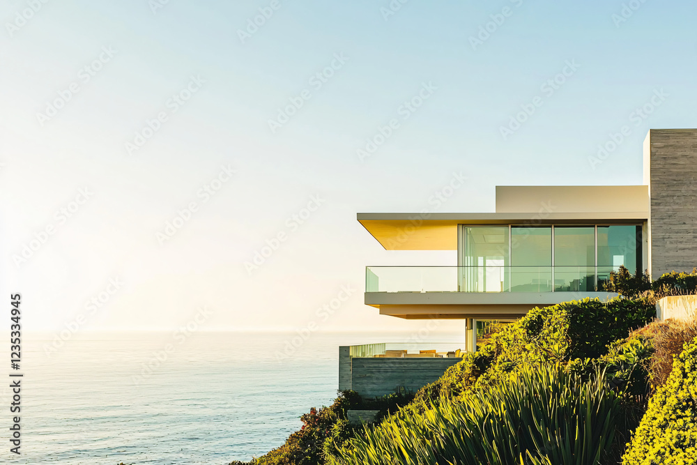 Fototapeta premium a contemporary oceanfront residence design