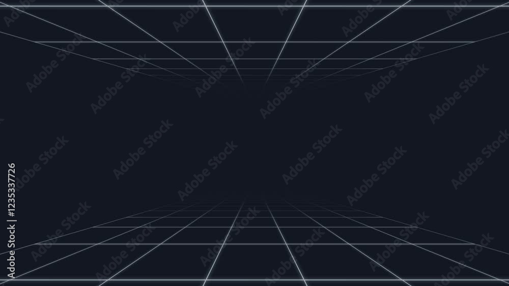 Technology tunnel lighting loop dark background Technology tunnel lighting loop dark background