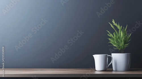 Wallpaper Mural Job title nameplate on a modern desk, professional dark gray backdrop. Torontodigital.ca