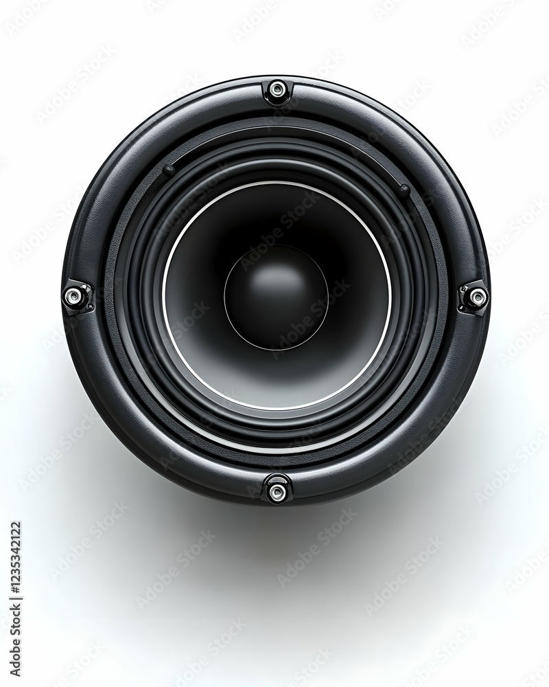 3D Render of a Black Speaker, High-Fidelity Audio Component 3D Render of a Black Speaker, High-Fidelity Audio Component