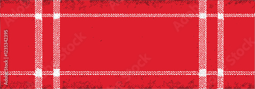 Christmas Sweater Design.  Knitting red background, vector illustration.