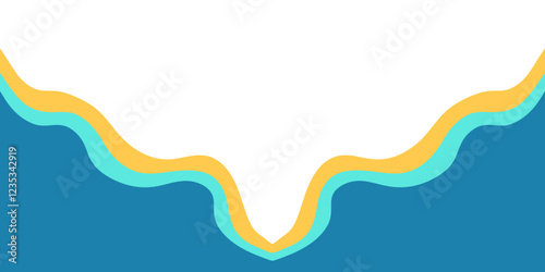 Minimalist fluid shape vector background banner