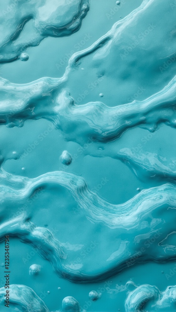 Vibrant teal ceramic tiles with glossy smooth surfaces Vibrant teal ceramic tiles with glossy smooth surfaces