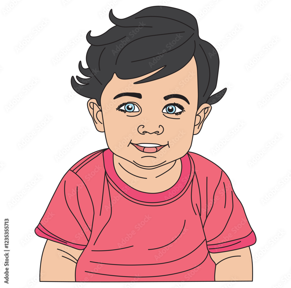Adorable Little boy Character Design Cute Cartoon Illustration for Branding & Animation. Adorable Little boy Character Design Cute Cartoon Illustration for Branding & Animation.