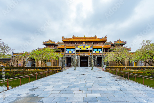 Hue - Vietnam. December 08, 2015. Imperial Enclosure Top choice historic site in Hue, Vietnam.