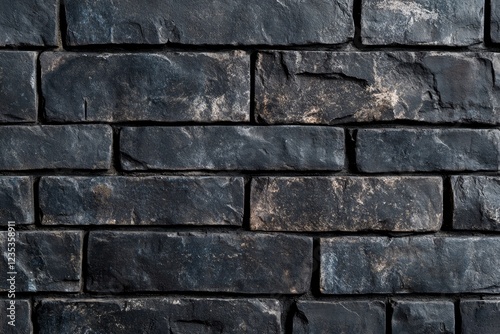 Dark brick wall texture background  interior design